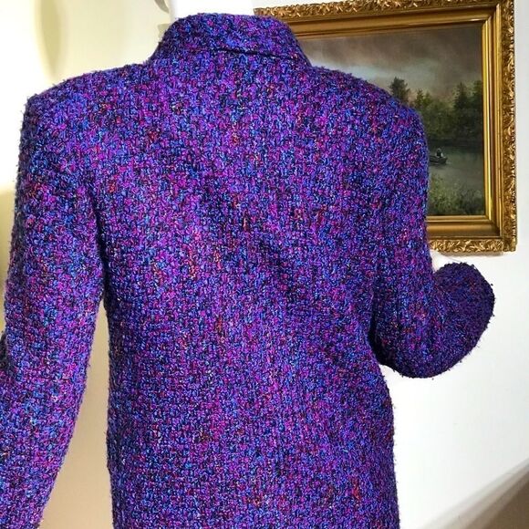 Vintage Retro Multi-Colour Wool Tweed Jacket - Picture 8 of 10